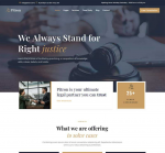 律师事务所和律师网页HTML模板使用Bootstrap-4框架、HTML5、CSS3和jQuery