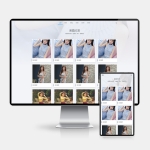 自适应图集相册网站模板源码 PbootCMS个人写真画册源码