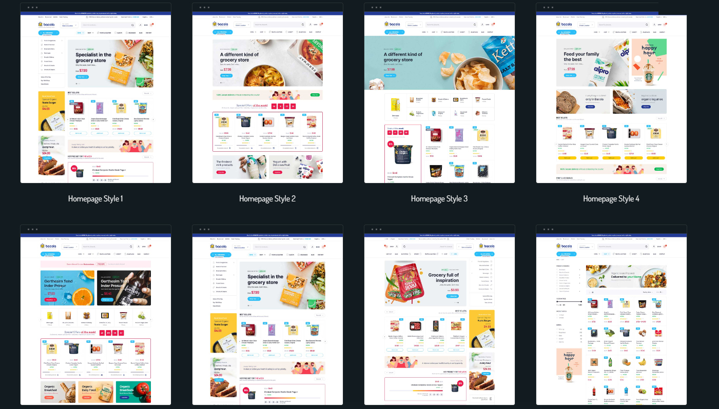 WooCommerce食品杂货店电子商务源码-WordPress主题Bacola图2