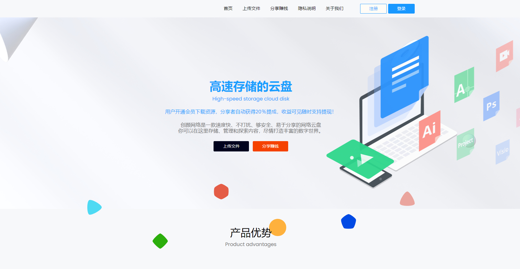 开源网盘系统源码-skpan网赚云盘网站源码图3