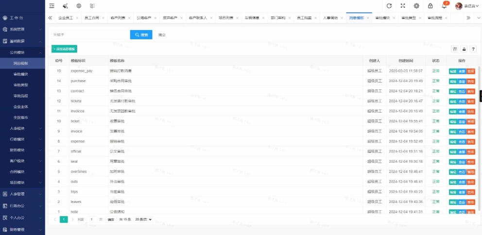 企业OA办公系统+crm客户管理系统图2