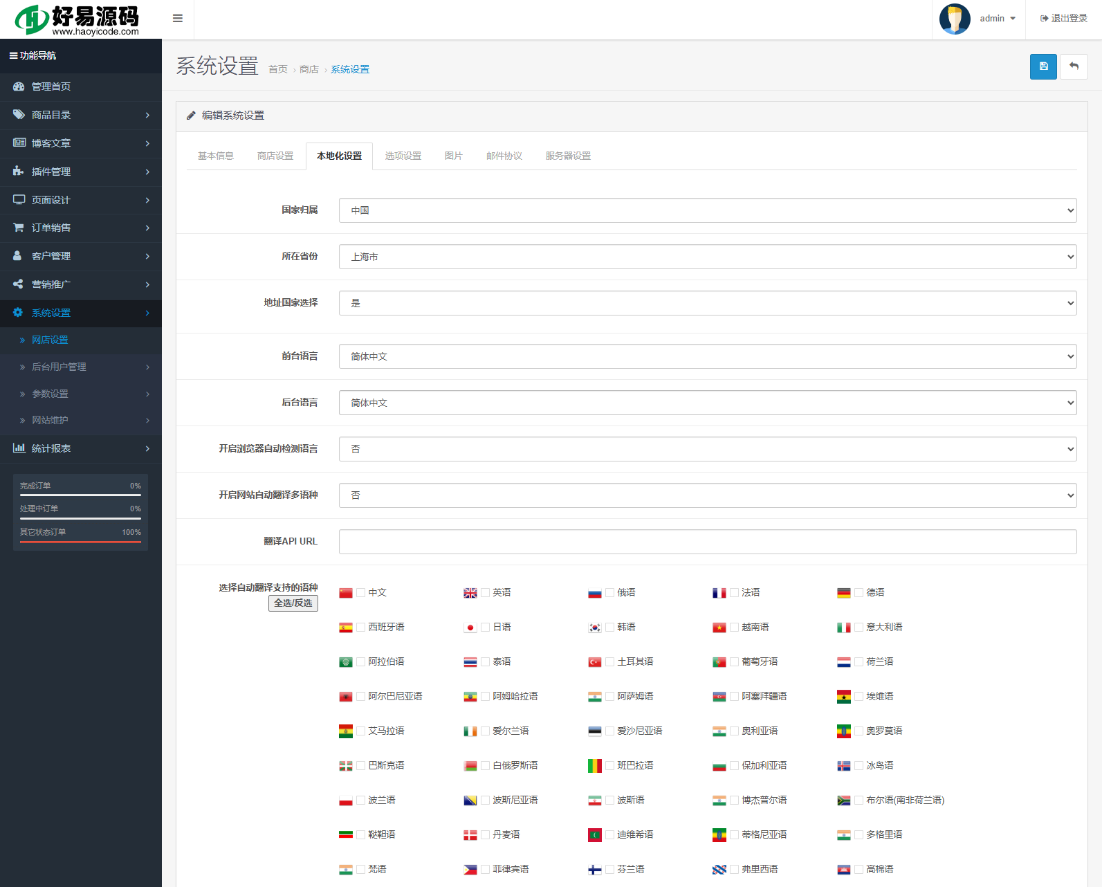 跨境电商系统-多语言跨境商城系统源码图5