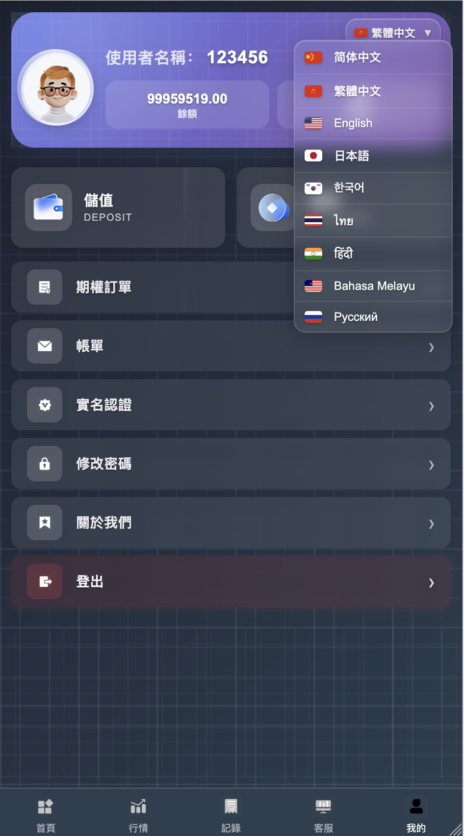 海外多语言微交易所源码-九国语言微交易所源码图8