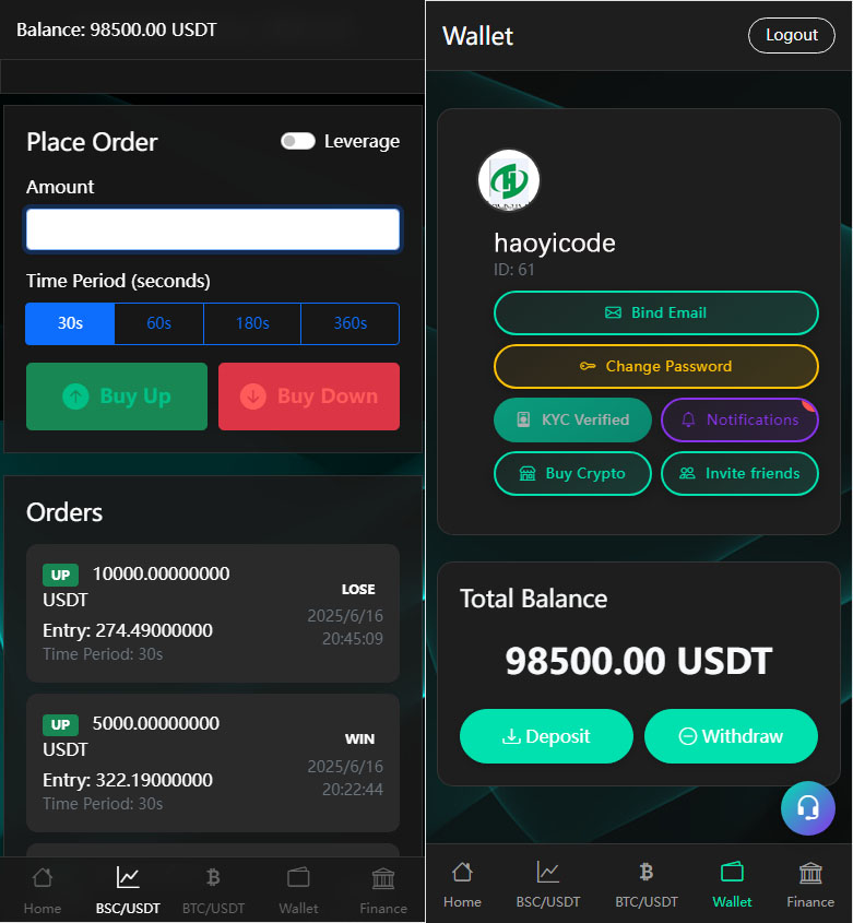 BitTong虚拟货币微交易所源码-虚拟货币投资理财源码图2