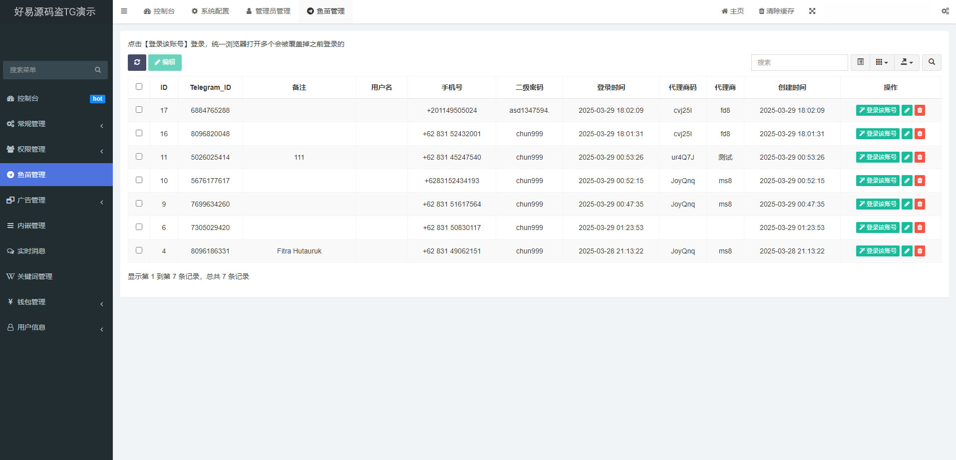 仿TG前后端源码图3