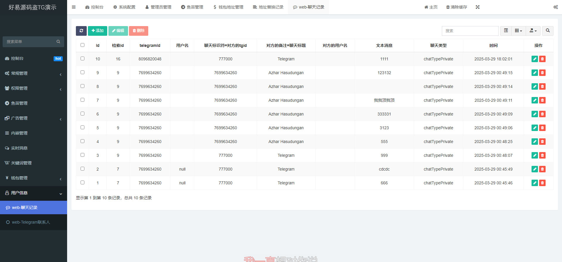 仿TG前后端源码图4