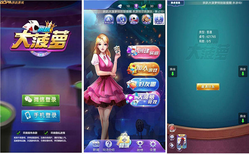 拱趴大菠萝十三水棋牌游戏平台源码图1