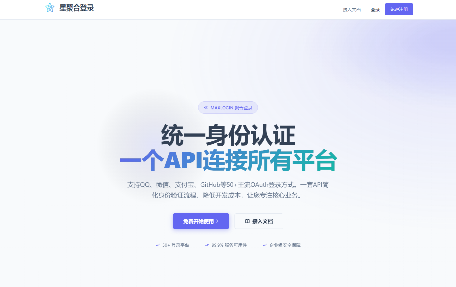 全新聚合登录系统源码图1
