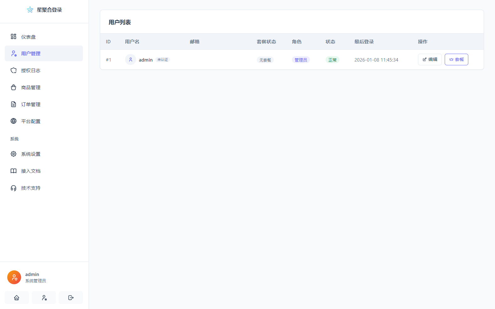 全新聚合登录系统源码图3